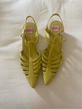 Melissa Women's Yellow Strappy Jelly Sandals